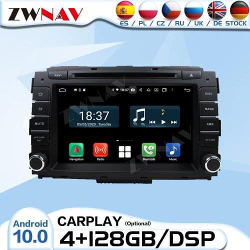 4+128G DSP Carplay 2 Din Android 10 Radio Receiver For Kia Carnival Car Auto Audio Stereo GPS Navigation Video Player Head Unit