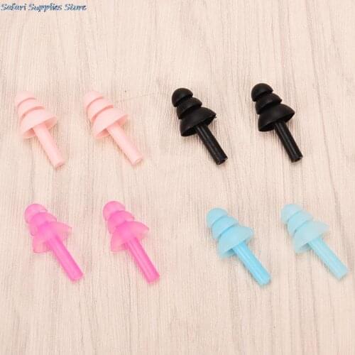 2pcs Silicone Ear Plugs Anti Noise Snore Earplugs Noise Reduction Sound Insulation Ear Protection Earplugs