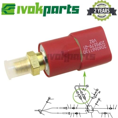Distribution Valve Pressure Switch Hydraulic Sensor 206-06-61130 2060661130 for Komatsu Excavator PC200-7 PC400 PC400LC-6
