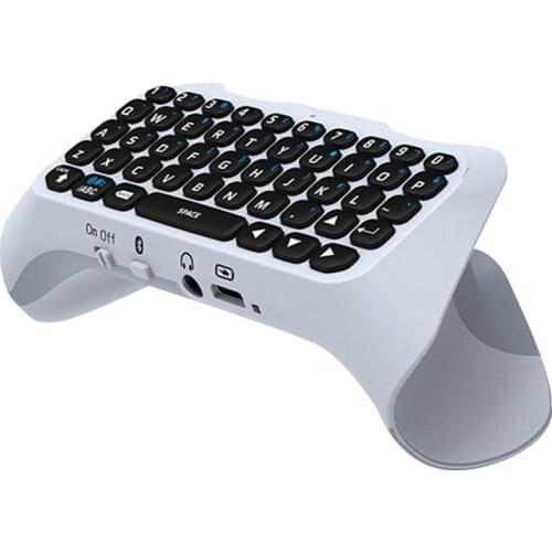 For PS5 Handle Controller Keyboard, Gamer Digital Mini Wireless Bluetooth Keyboard Chat Pad for Playstation 5