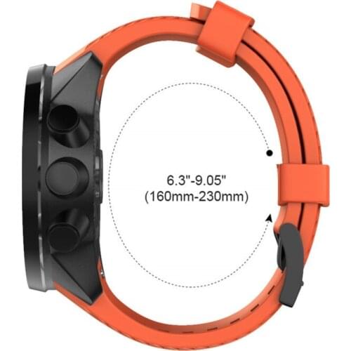 For Suunto- 7/9 Baro Titanium Silicone Replacement Watchband Wrist Band Strap Copper Bracelet Compatible with Spar