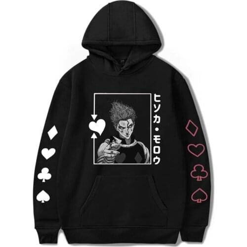 Harajuku Hunter X Hunter Unisex Hoodies Japanese Anime Hisoka Morow Printed Cool Hoodie Streetwear Tops