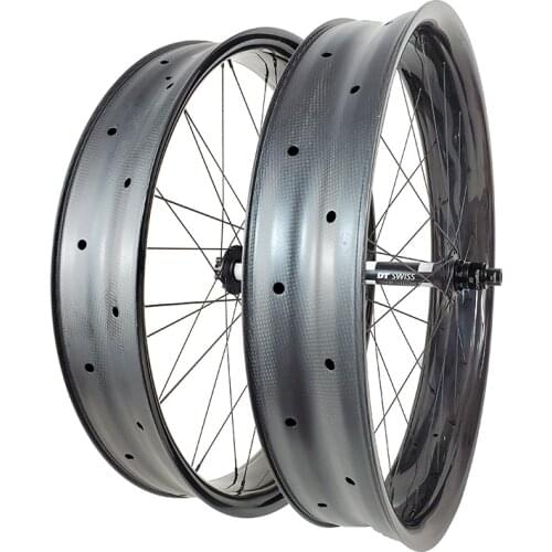 26er fat snow sand bike carbon wheels 100mm wide 25mm deep tubeless BIG RIDE 15X150mm 12X197mm UD 3K 12K 11s 12s 26in wheelset