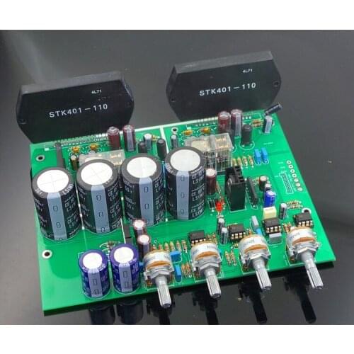 STK401 new generation HIFI level 2.1 power amplifier kit with pre-amplifier power board 70W * 2 + 200W