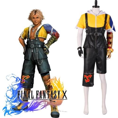 Final Fantasy X FF10 Tidus Cosplay Costumes Halloween