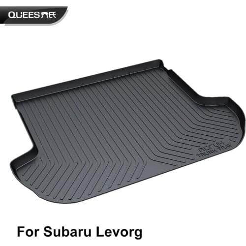 QUEES Custom Fit Cargo Liner Tray Trunk Floor Mat for Subaru Levorg 2014 2015 2016 2017 2018