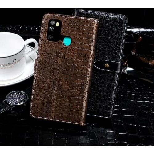 Leather Case For Ulefone Note 9P 9 P 6.52" Case Crocodile Pattern Flip Cover Skin Wallet Note 9P 2020 Phone Shell Fundas Etui