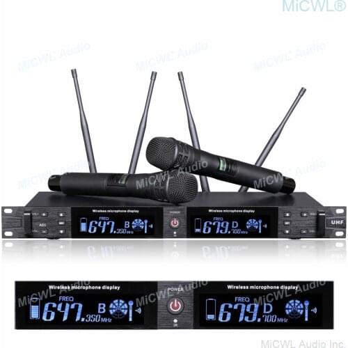 MiCWL UR2D Beta58 Handheld Wireless Karaoke Microphone System Stage Concert Microfone AD2 KSM9000 Dynamic DJ Audio Sing System
