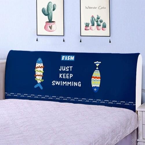 Fashion Dust Proof Bedspreads Home Bed Backrest Elastic Bed Cloth Protective Headboard Head Dust Cover Cover Full Bedding