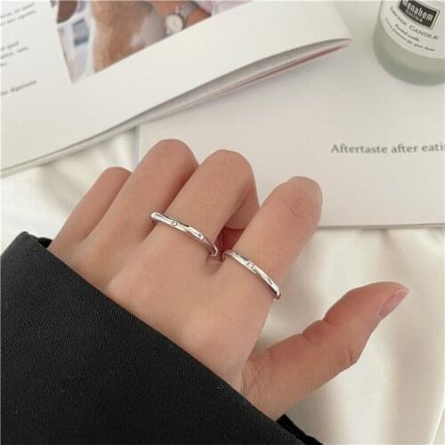 Fashion personality two sets of ring female combination suit contracted INS tide web celebrity index finger ring ring