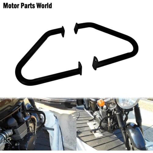 Motorcycle Gloss Black Bumper Engine Guard Crash Bar For Bonneville Bobber 2017-2019 Bonneville T100 T120 2016-2018 19