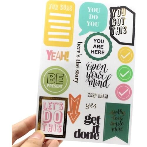 Keep Calm PVC Stickers for Scrapbooking Happy Planner/Card Making/Journaling Project