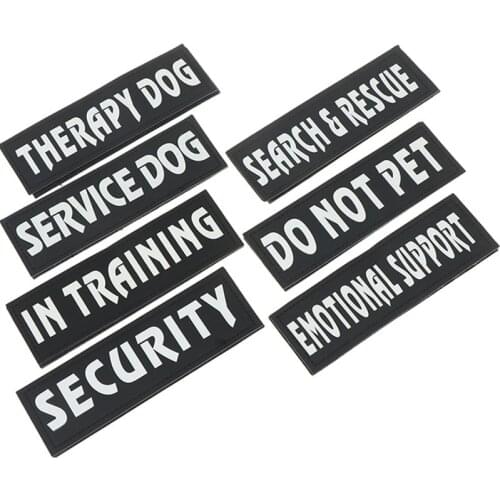 Pet Service Dog In Training SECURITY K9 PATCH Therapy Dog DO NOT PET EMOTIONAL SUPPORT BADGE Patches for DOG PET Harness Vest