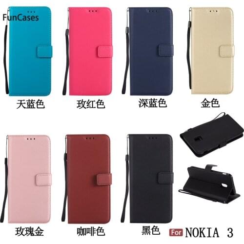 Newest PU Leather Case sFor Capa Nokia 3 Soft Silicone Back Cover Casa Business Cep Telefonu Case For Nokia 3 Telefonos Carcasas
