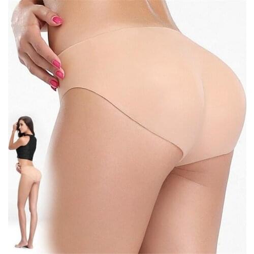NEW Women Silicone Hip Pant Fake Buttock breech Enhancer Body Shaper Sexy Panty Ass Push Up Crossdressing Underwear L