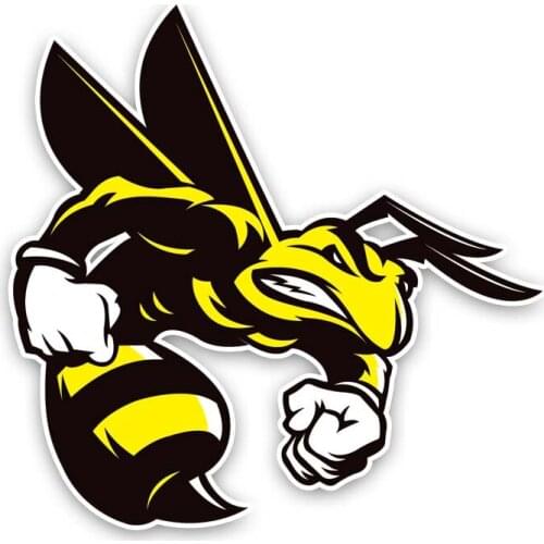 New Horrible Bee Color Car Sticker Decals High-quality Decals Bumper Bodywork Vinyl Car Interior KK15*15cm