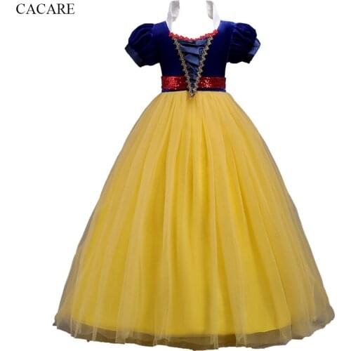 Girl Stage Wear Dance Dresses Oriental Dance Costumes for Kids Princess Snow White Dance Dress for Girls D0068 Sheer Hem