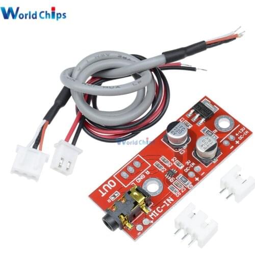 3V/5V/12V Input MAX9812 Electret Microphone Amplifier Board Sound Voice Module MAX9812 Microphone Amplifier 50*20mm
