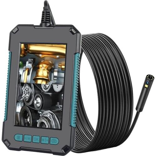 8MM Dual Lens Industrial Endoscope 4.3 Inch 1080P LCD Screen IP67 Waterproof Borescope Inspection Camera With 8+1 LED Lights