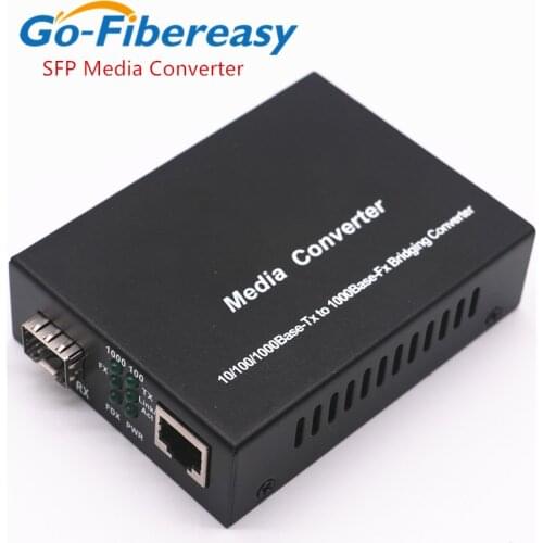 SFP Media Converter 1000Mbps Gigabit SFP to UTP RJ45 SFP Fiber Switch Converter SFP Fiber to RJ45 Optical Fiber Optic Converter