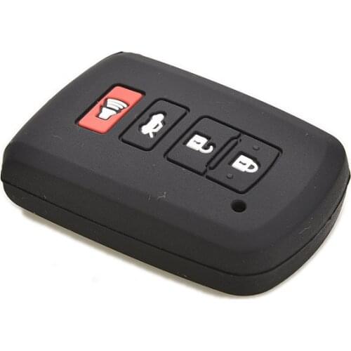 2019 New Silicone Case Cover For Toyota Camry RAV4 Avalon Remote Smart Key 4 Button black