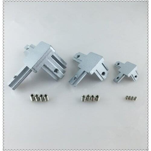 Concealed 3-way corner connector L type three dimensional connector 3030 profile european standard right angle connector