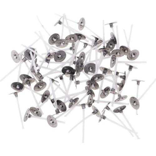 100 Pieces Pure White Cotton Candle Wicks For Home Candle Making DIY Handmade Candle Materials Making Accessories Supplies