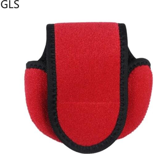 GLS High Quality Portable Fishing Reel Bag PU Protective Cover For Drum Reel/Spinning Wheel/Raft Reel Fishing Accessories
