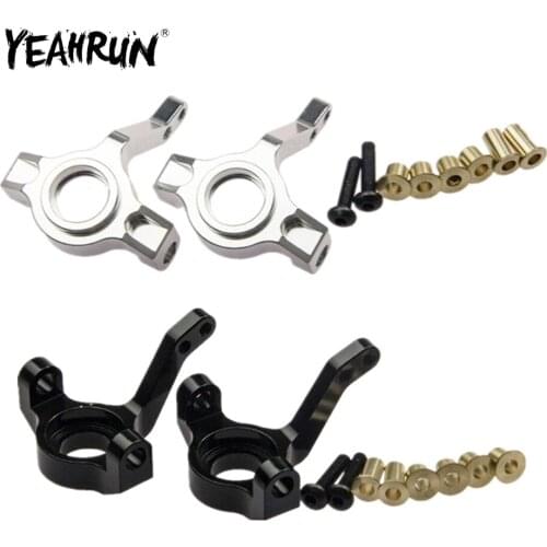 YEAHRUN Aluminum Front Knuckle Arm Upright Steering for Axial SCX10 1/10 RC Remote Control Crawler Car Accessories Spare Parts