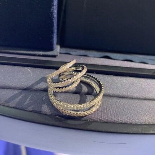 Brand 1:11pc Ear Cuff Silver Color White Multi-circle Lines Ear Cuff Paved Cubic Zirconia Sliding Clip Earring Women Jewelry