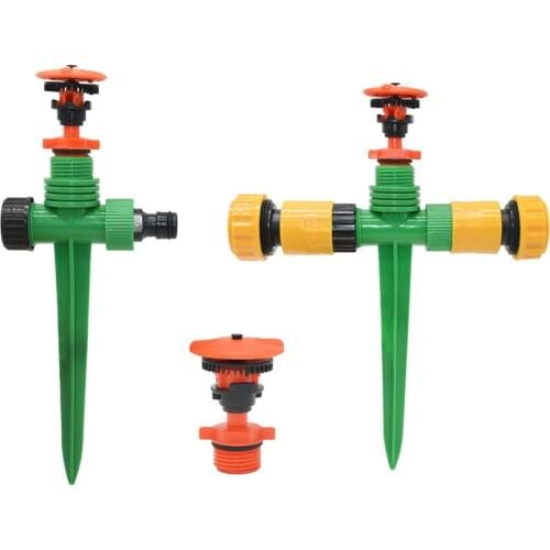 1/2" garden rotating water sprinkler With support garden farm sprinklers Lawn Irrigaiton watering 1pcs