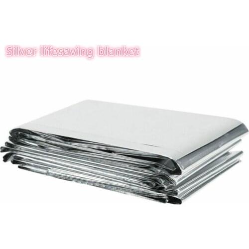 1pcs 130 x 210cm emergency blanket life jacket drying outdoor first aid, low temperature rescue first aid, camp heat rescue, al