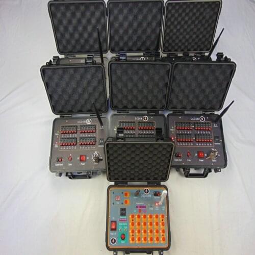 144 Cues transmitter Remote copper 433mhz fireworks remote 433mhz electric wire smart switch wedding -wireless switch