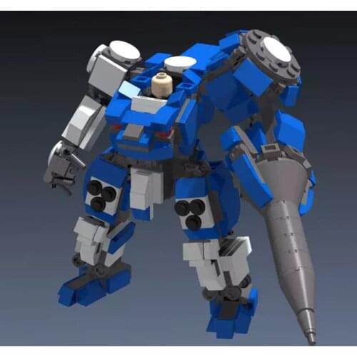 1500+Pcs STEM MOC Chimera Single Mecha Model with 14 Sets of Spare Equipment Small Particle Building Blocks Educational Toy Set