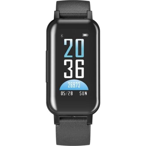 2 in 1 T89 Bluetooth Smart Binaural Bluetooth Headphone Fitness Bracelet Heart Rate Monitor Smart Wristband Universal Smartwatch