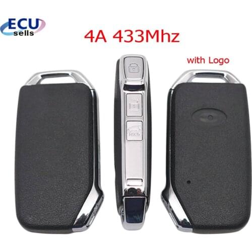 3 Buttons Car Keyless Smart Remote Key 433Mhz with 4A Chip for KIA K5 Forte Sportage Cerato Intelligent Smart Key
