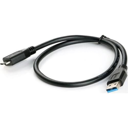 30CM Black Mini Portable USB 3.0 Male A To Micro B Data Cable Cord Lead Wire For External Hard Drive Disk