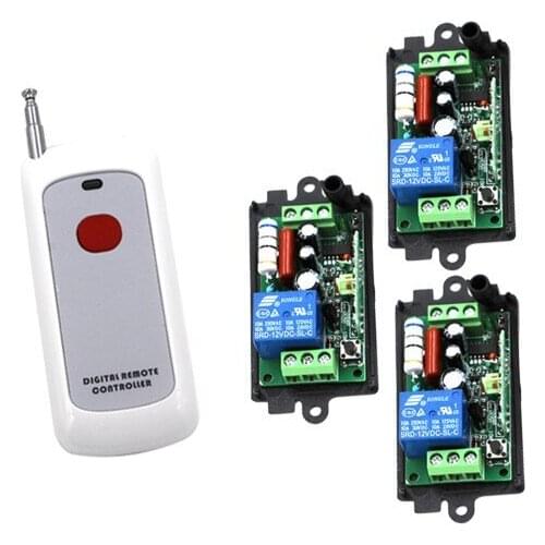 AC 220V 1CH Remote Control Switch Systerm Wireless Remote Switch 1 Way ON / OFF 315Mhz / 433Mhz SKU: 5206