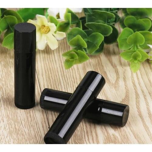 Free Shipping High Quality Makeup Tool 5g Plastic Lip Balm Tube Black Lipstick Bottle 5cc Lip Balm Stick 5000pcs/lot
