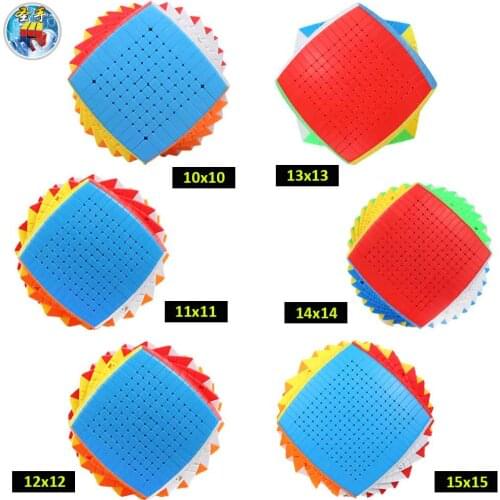 Giant Puzzle Shengshou 10x10 11x11 12x12 13x13 14x14 15x15 Stickerless Sengso Stickers sticker Magic Cube Puzzle baby kids toys