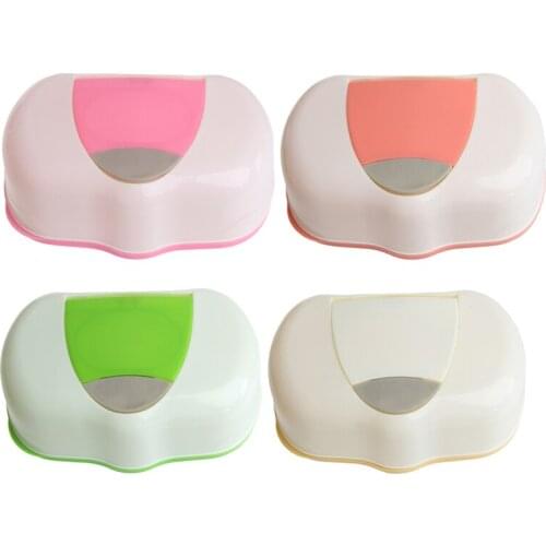 Dry Wet Tissue Paper Case Baby Wipes Napkin Storage Box Plastic Holder Container