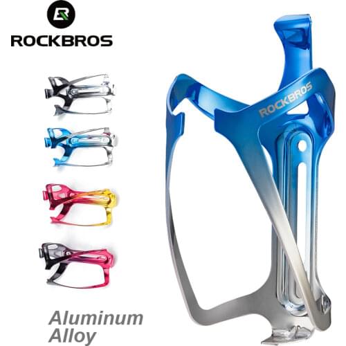 ROCKBROS MTB Road Bike Water Bottle Cage Mount Aluminum Alloy Gradient Stronge Sturdy Bottle Holder Water Cup Bike Accessories