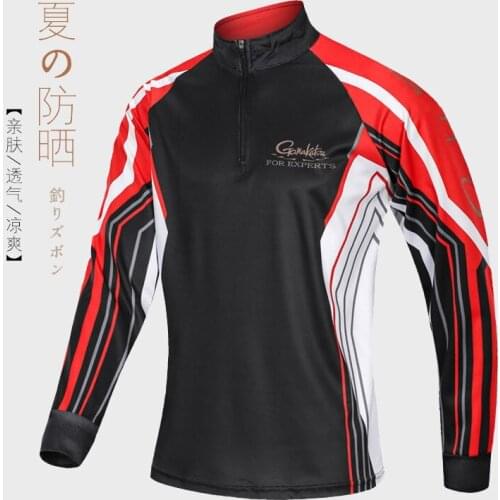 Gamakatsu Summer Fishing Sunscreen Clothing Sun Protection Fast - Drying Breathable Long - Sleeve Outdoor Sports Fishing Suit