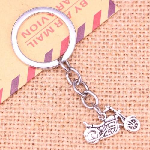 20pcs Fashion Keychain 14x25mm motorcycle scooter autocycle Pendants DIY Men Jewelry Car Key Chain Ring Holder Souvenir For Gift