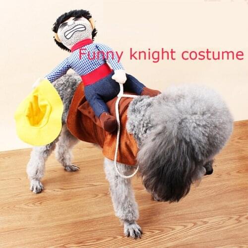 Novelty Halloween Dog Costumes Pet Clothes Cowboy Dressing up Jacket Coats for Dogs Funny French Bulldog