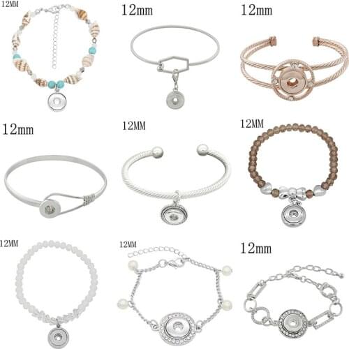 New Fashion 12mm Snap Button Bracelet DIY Jewelry KD3223
