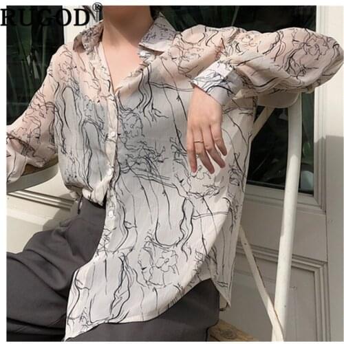 RUGOD Womens Chiffon Blouses