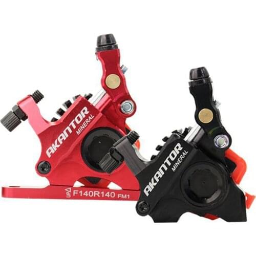 Road bike line pull oil disc brake caliper bilateral brake kit modified flat mounted oil brake kit