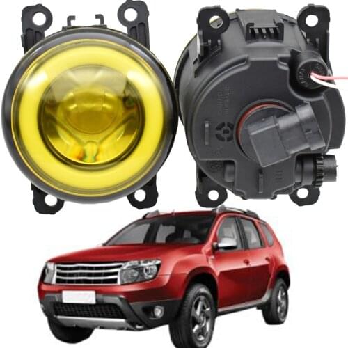 Fog Lights Assembly For Renault Duster 2012-2015 Car H11 Front Bumper LED Fog Lamp Daytime Running fog Light 12V fog lamps