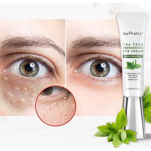 JoyPretty Tea Tree Eye Cream Anti Wrinkles Remove Eye Bags Dark Circles Eye Care Anti Puffiness Moisturizing Hydrating Skin Care